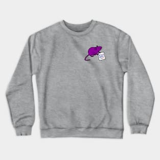 Small Rat with Biden Harris Sign Crewneck Sweatshirt